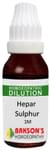 Bakson's Homoeopathy Hepar Sulphur Dilution 1M