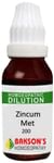 Bakson's Homoeopathy Zincum Met Dilution 200 CH