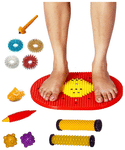 Dominion Care Combo Pack of Acupressure Bumper Mat, Magnets Pyramids, Sujok Ring & Ball, Karela Roll, Acupressure Thumb and Reflexology Chart
