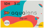 Aqualens 10H Monthly Disposable Contact Lens with UV Protection Optical Power -3.75 Transparent Spherical