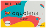 Aqualens 10H Monthly Disposable Contact Lens with UV Protection Optical Power -2.5 Transparent Spherical
