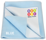 Bey Bee Waterproof Mattress Protector Sheet for Babies and Adults (140cm X 100cm) Large Blue