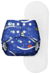 Basic Pocket Diaper with Dry Feel Pad Free Size Royal Blue