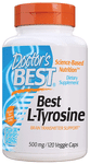 Doctor's Best L-Tyrosine 500mg Veggie Caps | For Brain Transmitter Support