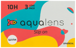 Aqualens 10H Monthly Disposable Contact Lens with UV Protection Optical Power -5 Transparent Spherical