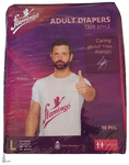 Flamingo Adult Tape Style Diaper Large