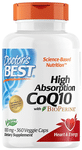 Doctor's Best High Absorption CoQ10 with Bioperine 100mg Veggie Cap | For Heart & Energy