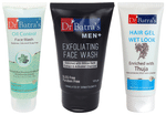 Dr Batra's Combo Pack of Oil Control Face Wash 100gm, Men+ Exfoliating Face Wash 125gm and Hair Gel Wet Look 100gm