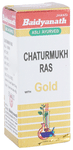 Baidyanath (Jhansi) Chaturmukh Ras with Gold Tablet
