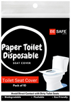 Be Safe Forever Disposable Paper Toilet Seat Cover (10 Each) Black