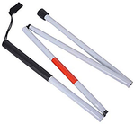 Fidelis Healthcare Foldable Guide Walking Stick for Blind/Partially Sighted People White