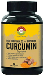 Cordy Herb 95% Curcumin C3 + Bioperine Curcumin Veg Capsule for Immune Support,Helps Reduce Inflammation and Pain, Antioxidant & Anti-inflammatory