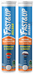 Fast&Up Combo Pack of Reload Effervescent Tablets (20 Tablets Each) Berry & Cola