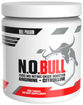 Bull Pharm N.O.Bull 1000mg Nitric Oxide Booster Arginine + Citrulline for Muscle Growth, Vascularity & Extra Strength Tablet