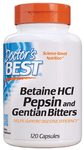Doctor's Best Betaine HCl Pepsin and Gentian Bitters Capsule | For Healthy Digestion