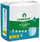 Careage Premium Adult Diaper Pants | Absorbent Core Elastic Waist Diaper | (10 Each) XL