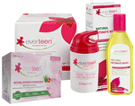 Everteen Combo Pack of Vaginal Tightening & Revitalizing Gel 30gm, Natural Intimate Wash 105ml and 15 Natural Intimate Hygeine Wipes