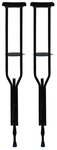 Fidelis Under Arm Crutches Light Weight - Powder Coating Black Mild Steel