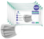 Care View 3 Ply Surgical Disposable Protective Mask (10 Each) Grey