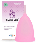 5DaysCup Reusable Menstrual Cup Large Pink