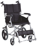 EASYCARE EC 863 LABJ-A 12" Aluminium Wheelchair with Foldable Backrest (Capacity 100kg)