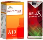 Allen Joint Care Combo Pack of A19 Joint Pains Drop 30ml & Relax Pain Killer Oil 60ml