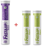 Fast&Up Combo Pack of Vitalize (20) & 2 Pack of Fortify (10 Each) Effervescent Tablet