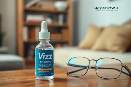 a eye drops on a table