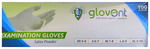 Glovent Examination Glove Small Latex Powder