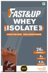 Fast&Up 100% Whey Protein Isolate with BCAA & Glutamine | For Endurance & Muscle Recovery | Flavour Rich Chocolate