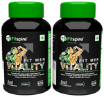 Fitspire Fit Men Vitality Safed Musli, L-Arginine, Fenugreek & Ashwagandha Tablet (60 Each)