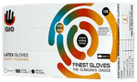 AIO Medium White Latex Gloves (Lightly Powdered)