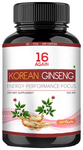 16 Again Korean Ginseng 500mg Veg Capsule
