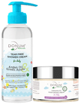 Donum Naturals Combo Pack of Tear Free Shower Cream & Therapeutic Moisturizing Cream for Baby