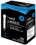 1Mile White Flat Twist Lancets (Only Lancets)