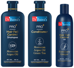 Dr Batra's Combo Pack of Pro+ Hair Fall Control Shampoo 350ml, Pro+ Conditioner 350ml and Hair Fall Control Oil 200ml