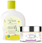 Donum Naturals Combo Pack of Oatmeal & Vitamin F Lotion and Therapeutic Moisturizing Cream for Baby