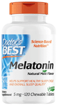 Doctor's Best Melatonin 5mg Chewable Tablet | For Healthy Sleep Cycle | Flavour Natural Mint