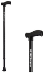 Be Safe Forever Adult Walking Cane Support Stick Height Adjustable Black Steel