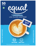 Equal Original Low Calorie Sweetener Sachet (50 Each)