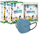 Care View Kids N95 Face Mask with 5 Layered Filtration DRDO SITRA BIS ISI Certified Mask Grey