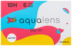 Aqualens 10H Monthly Disposable Contact Lens with UV Protection Optical Power -2 Transparent Spherical