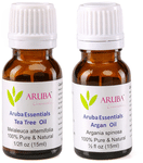 Aruba Essentials Combo Pack of Tea Tree Oil & Argan Oil (15ml Each)