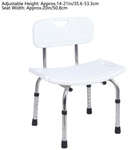 Fidelis Healthcare Adjustable Shower Chair Aluminium White
