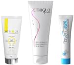 Ethicare Remedies Combo Pack of 360 Block Sunscreen Gel SPF 50+ 50gm, Ethiglo Face Wash 70ml & Hyalugel 30gm