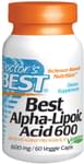 Doctor's Best Alpha-Lipoic Acid 600mg Veggie Capsule | Supports Glucose Metabolism