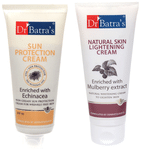 Dr Batra's Combo Pack of Sun Protection Cream and Natural Skin Lightening Cream (100gm Each)