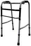 Fidelis Healthcare Portable Height Adjustable Foldable Walker Grey