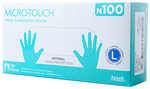 Ansell N 100 Micro-Touch Nitrile Examination Gloves (100 Each) Large
