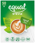 Equal Stevia Low Calorie Sweetener Sachet (50 Each)